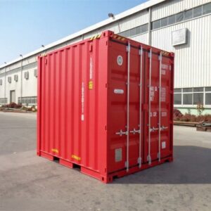Contenedor One-Way 10' HC rojo RAL 3020 - Alta calidad