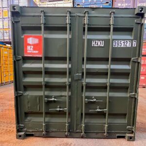 Contenedor agrícola de 10 pies en acero verde abeto
