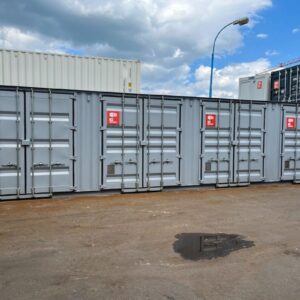 Contenedor marítimo High Cube usado de 40 pies con 4 puertas laterales