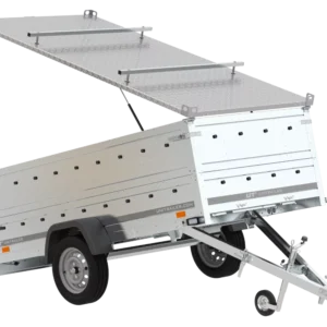 Remolque Garden Trailer 264 KIPP basculante con laterales y tapa de aluminio